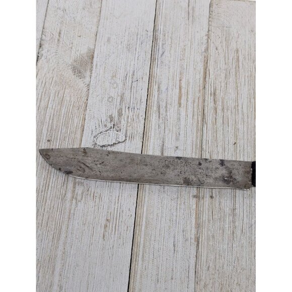 Vintage Cadillac Carbon Steel Butcher Knife 6-3/4" Blade 11-1/2" Long - Picture 4 of 15